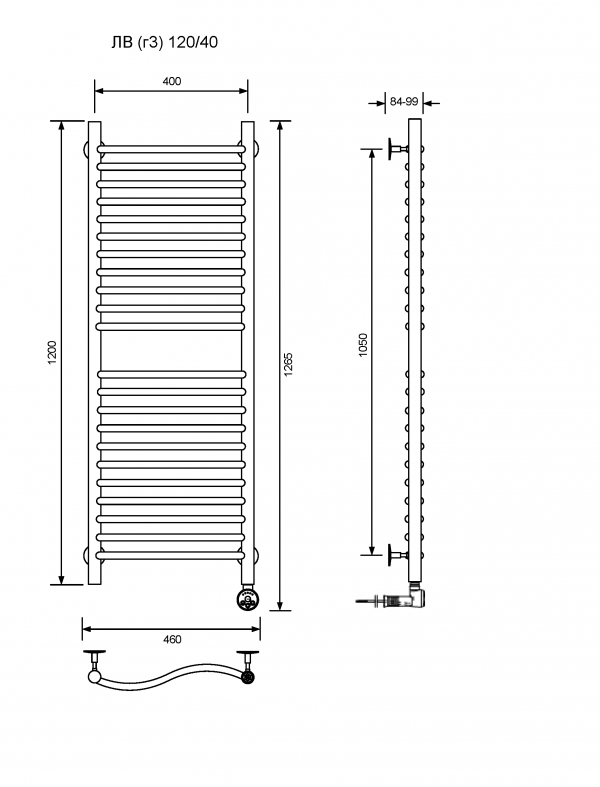 ЛВ (г3)-120/40/47 без полочки электрический