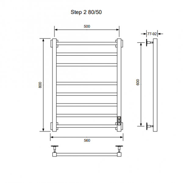 Полотенцесушитель STEP-2 80/50 U