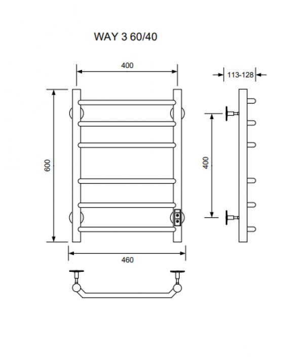 Полотенцесушитель WAY III 60/40 U