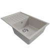 Мойка ML-GM19 с крылом, серая (310), 750*500*200мм Ника